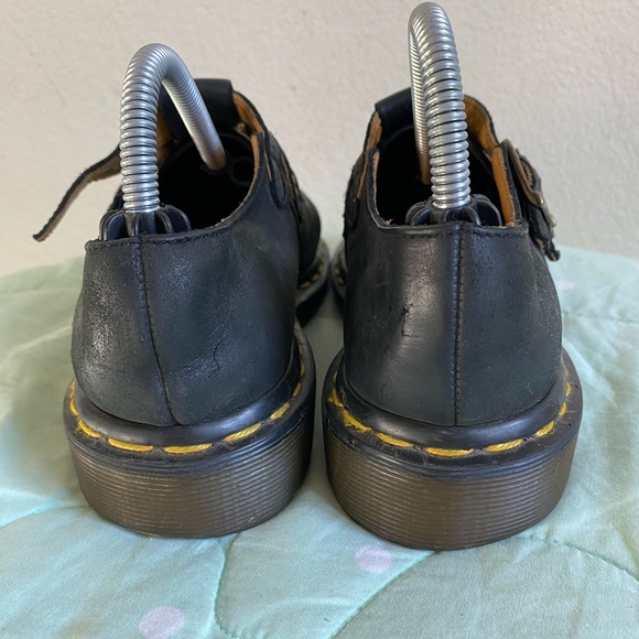 VINTAGE RARE Black Dr. Martens Mary Jane’s  Made in England Litte Girls size 2 - Picture 8 of 16